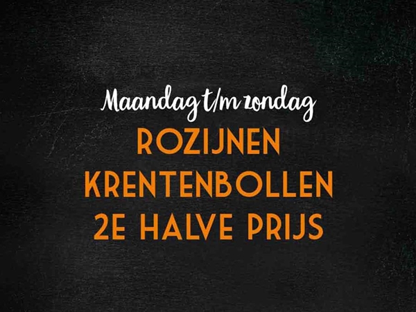 2 zakken Rozijn-krentenbollen voor 5,95